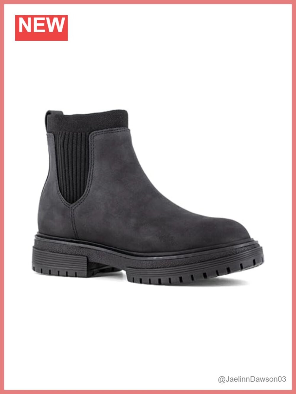 Women's Black Composite Toe Slip-on Work Chelsea Boots
